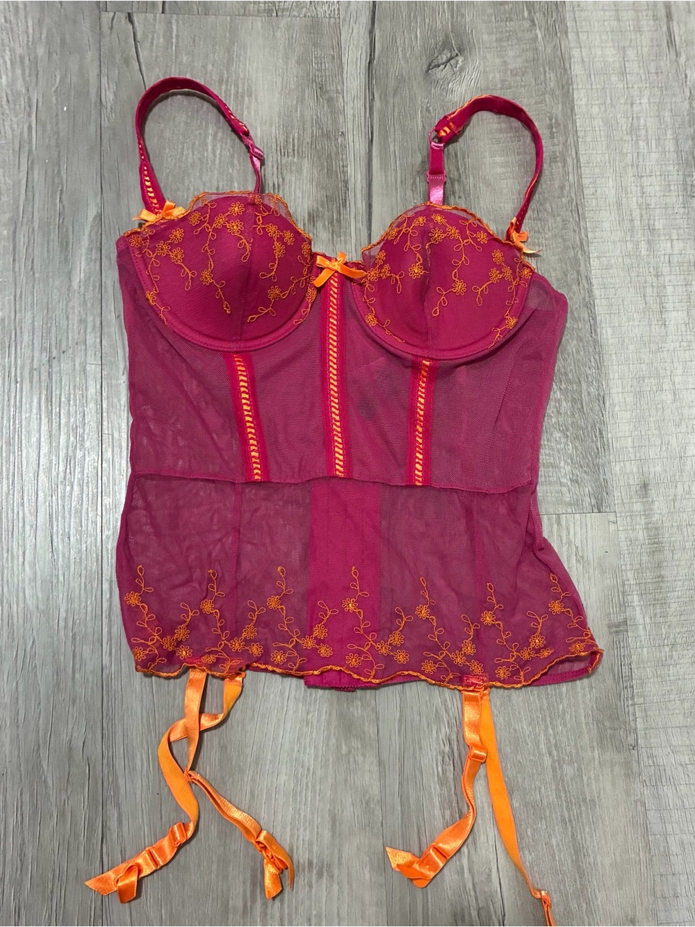 y2k victoria’s secret bustier corset top